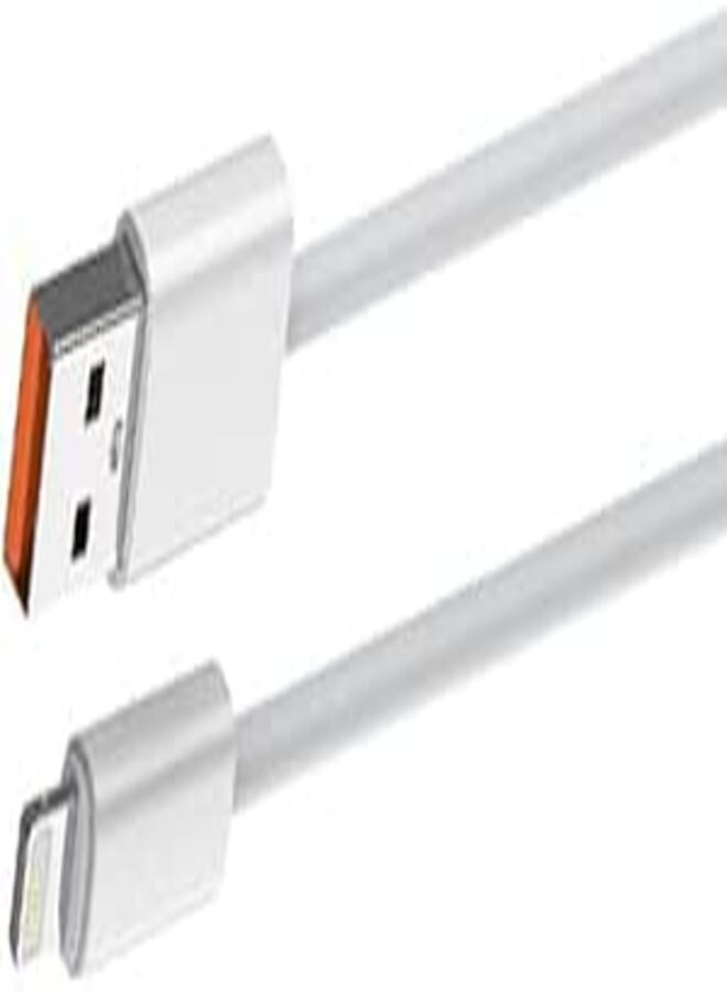 BLITZ MFi-Certified USB to Lightning Cable 1m (3.3ft) – 25W Fast Charging & Data Sync for iPhone 14/13/12, iPad, AirPods – Apple-Approved, Durable Nylon Braided (White)